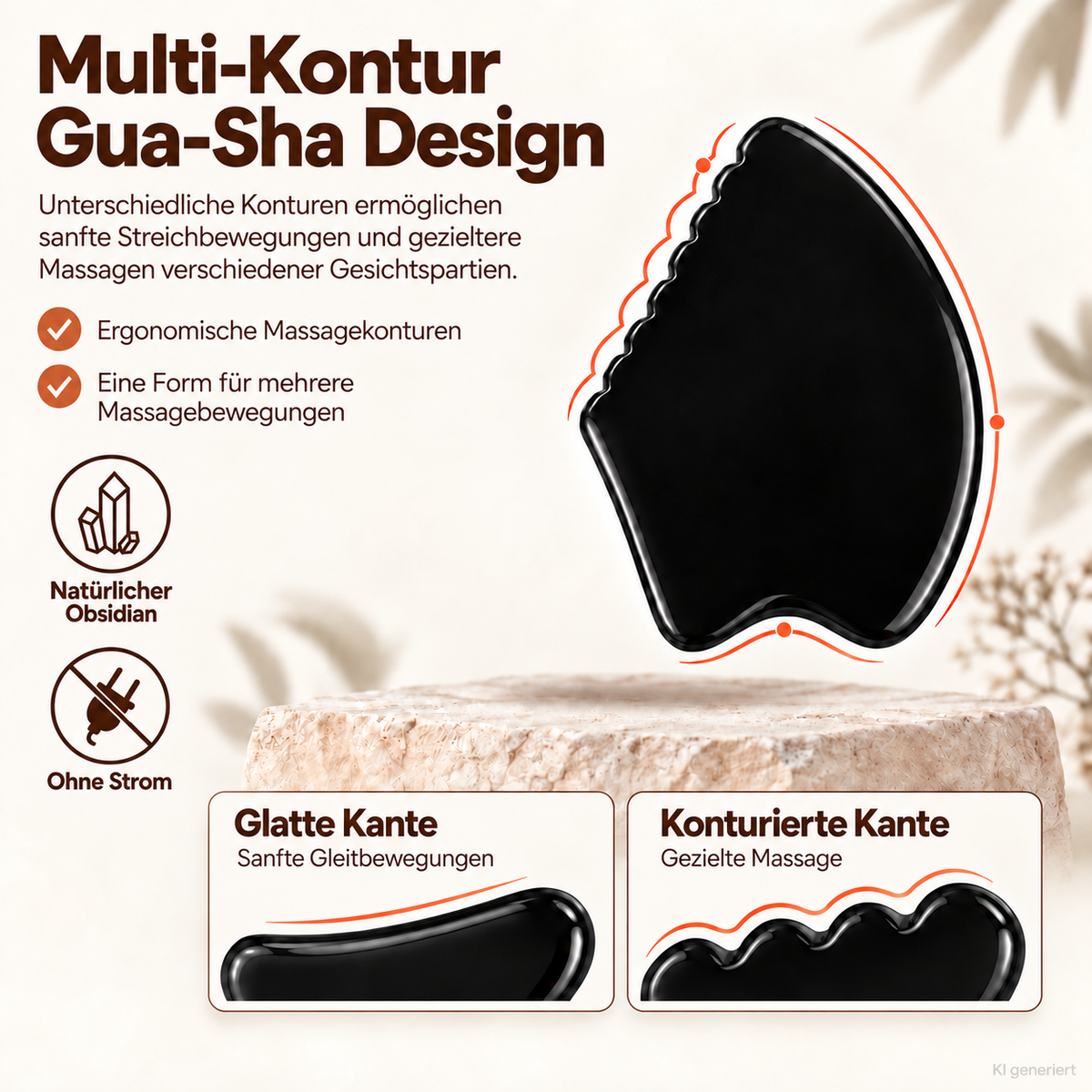 OBSERA – Obsidian Gesichts-Gua-Sha