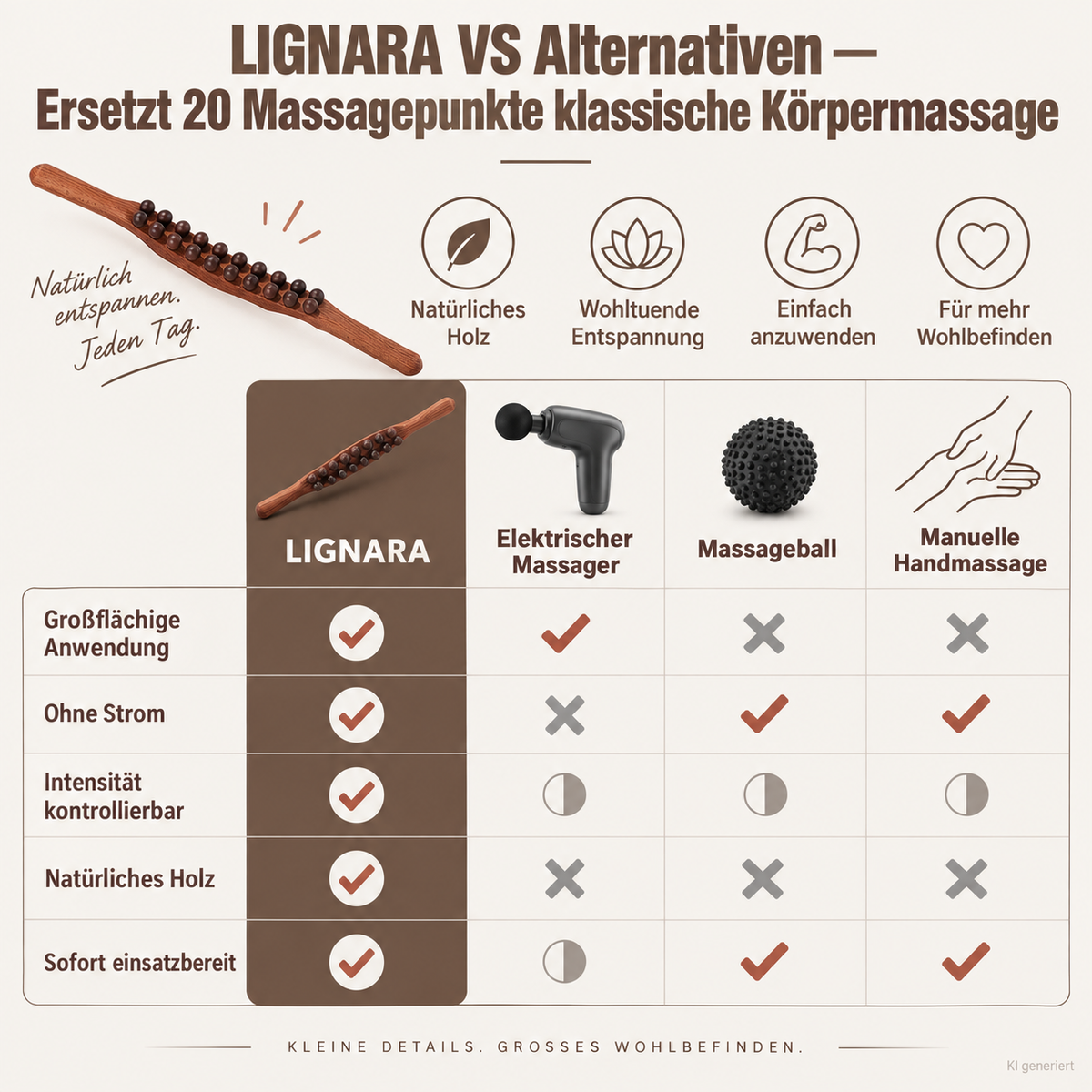 LIGNARA – Holz Akupressur-Massager